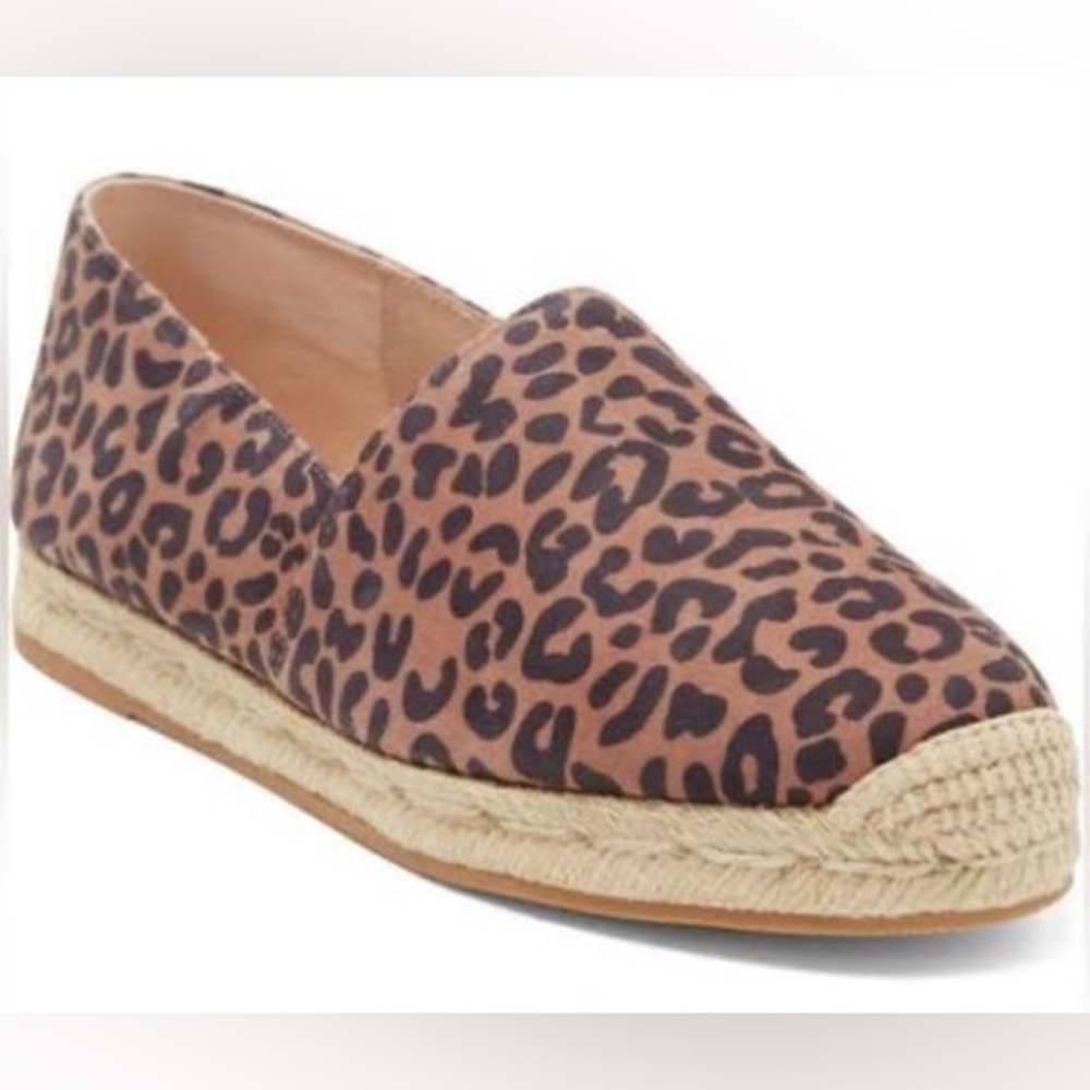 Stuart Weitzman NWOT Tan Leopard Espadrilles